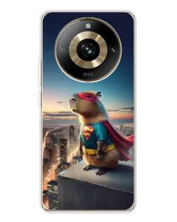 Чехол для Realme 11 Pro 5G с картинкой «Капи-мен супергерой» Чехол для Realme 11 Pro 5G с картинкой «Капи-мен супергерой»