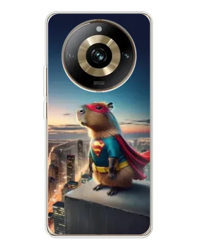 Чехол для Realme 11 Pro 5G с картинкой «Капи-мен супергерой»