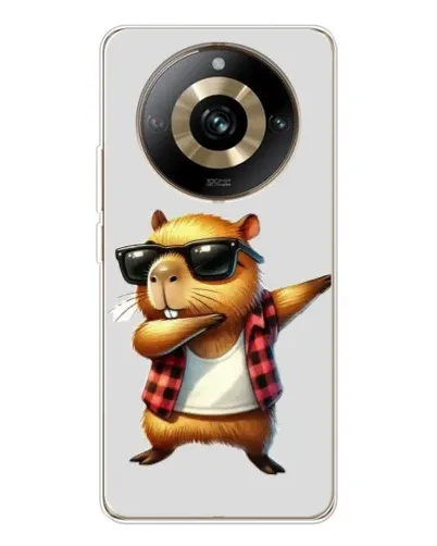 Чехол для Realme 11 Pro 5G с картинкой «Капибара рэпер даб»