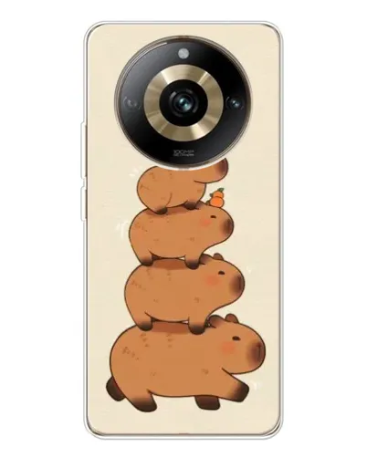 Чехол для Realme 11 Pro 5G с картинкой «Башня из капибар»