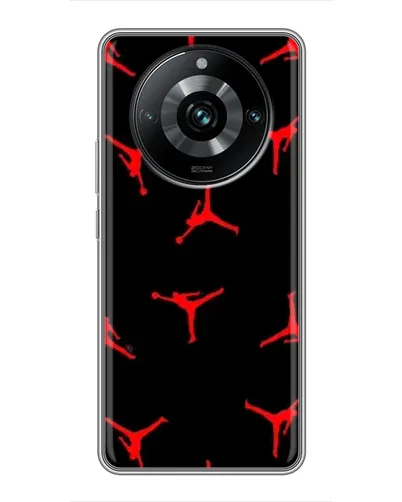 Чехол для Realme 11 Pro Plus с картинкой «Jordan Red Pattern» Чехол для Realme 11 Pro Plus с картинкой «Jordan Red Pattern»