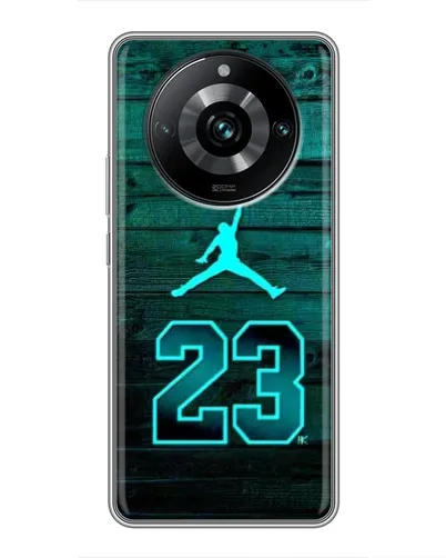 Чехол для Realme 11 Pro Plus с картинкой «Jordan Cyan 23» Чехол для Realme 11 Pro Plus с картинкой «Jordan Cyan 23»