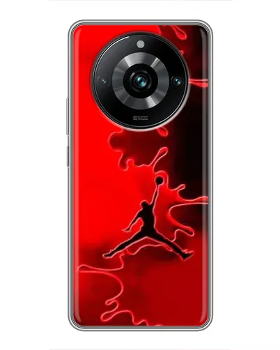 Чехол для Realme 11 Pro Plus с картинкой «Jordan Red Smoke» Чехол для Realme 11 Pro Plus с картинкой «Jordan Red Smoke»