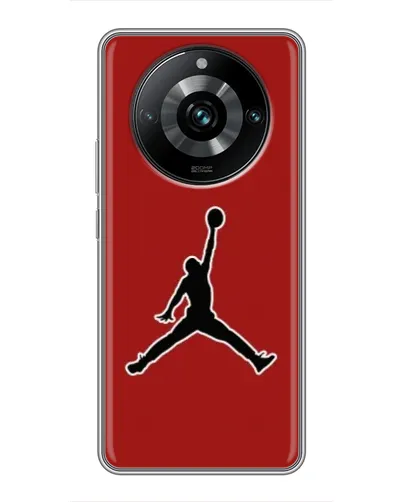 Чехол для Realme 11 Pro Plus с картинкой «Jordan Red Back» Чехол для Realme 11 Pro Plus с картинкой «Jordan Red Back»