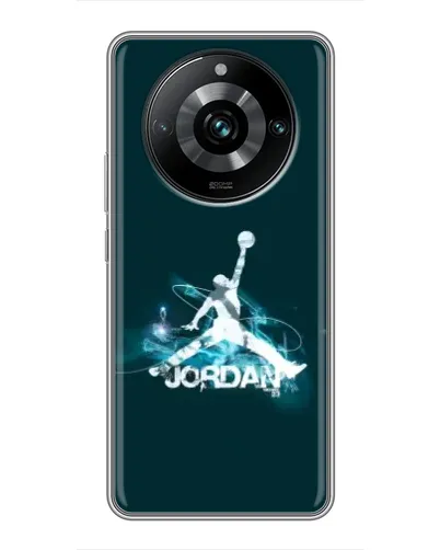 Чехол для Realme 11 Pro Plus с картинкой «Jordan Blue Fire» Чехол для Realme 11 Pro Plus с картинкой «Jordan Blue Fire»