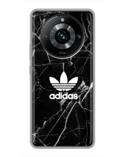 Чехол для Realme 11 Pro Plus с картинкой «Белый мрамор Adidas»