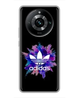 Чехол для Realme 11 Pro Plus с картинкой «Взрыв красок Adidas»
