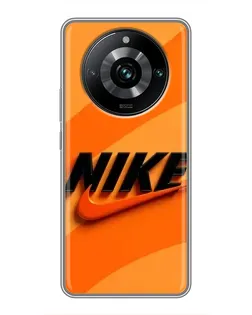Чехол для Realme 11 Pro Plus с картинкой «Оранжевый драйв Nike» Чехол для Realme 11 Pro Plus с картинкой «Оранжевый драйв Nike»