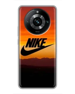 Чехол для Realme 11 Pro Plus с картинкой «Nike — вечерний горизонт»