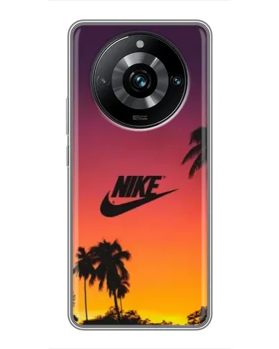 Чехол для Realme 11 Pro Plus с картинкой «Nike на закате солнца» Чехол для Realme 11 Pro Plus с картинкой «Nike на закате солнца»