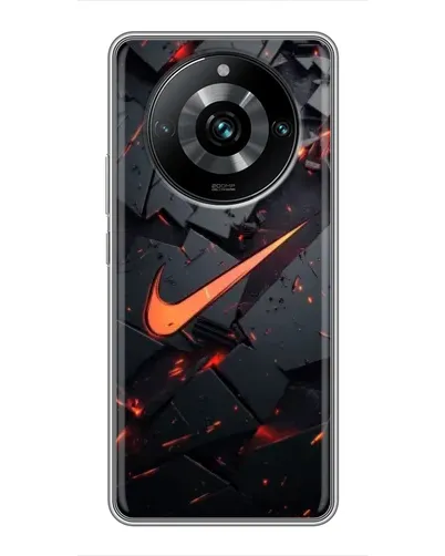 Чехол для Realme 11 Pro Plus с картинкой «Nike — эффект разломов» Чехол для Realme 11 Pro Plus с картинкой «Nike — эффект разломов»