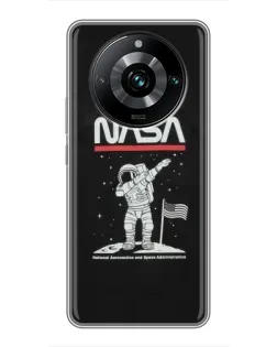 Чехол для Realme 11 Pro Plus с картинкой «NASA — шагаем по Луне» Чехол для Realme 11 Pro Plus с картинкой «NASA — шагаем по Луне»