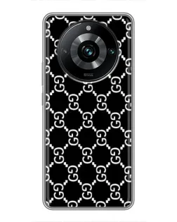 Чехол для Realme 11 Pro Plus с картинкой «Gucci — сетчатый паттерн» Чехол для Realme 11 Pro Plus с картинкой «Gucci — сетчатый паттерн»