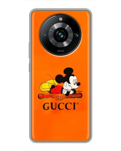 Чехол для Realme 11 Pro Plus с картинкой «Микки Маус Gucci — оранж» Чехол для Realme 11 Pro Plus с картинкой «Микки Маус Gucci — оранж»