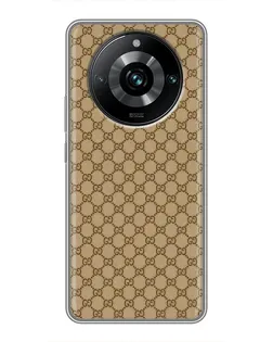 Чехол для Realme 11 Pro Plus с картинкой «Gucci — классический беж» Чехол для Realme 11 Pro Plus с картинкой «Gucci — классический беж»