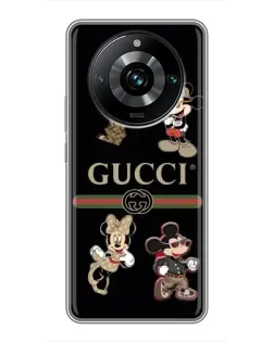 Чехол для Realme 11 Pro Plus с картинкой «Gucci — герои Disney и монограмма» Чехол для Realme 11 Pro Plus с картинкой «Gucci — герои Disney и монограмма»
