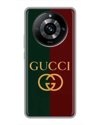Чехол для Realme 11 Pro Plus с картинкой «Gucci — темно-зеленый градиент» Чехол для Realme 11 Pro Plus с картинкой «Gucci — темно-зеленый градиент»