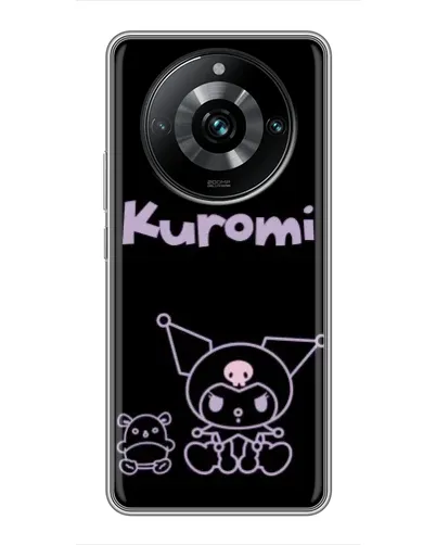 Чехол для Realme 11 Pro Plus с картинкой «Kuromi — черный минимализм»