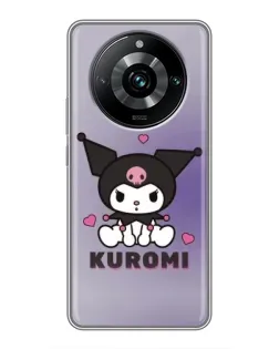 Чехол для Realme 11 Pro Plus с картинкой «Kuromi — фиолетовый арт» Чехол для Realme 11 Pro Plus с картинкой «Kuromi — фиолетовый арт»