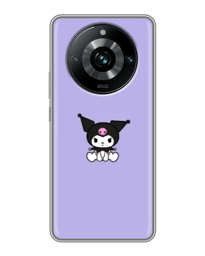 Чехол для Realme 11 Pro Plus с картинкой «Kuromi — фиолетовый минимализм»