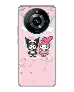 Чехол для Realme 11 Pro Plus с картинкой «My Melody и Kuromi» Чехол для Realme 11 Pro Plus с картинкой «My Melody и Kuromi»