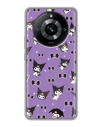 Чехол для Realme 11 Pro Plus с картинкой «Kuromi — паттерн»