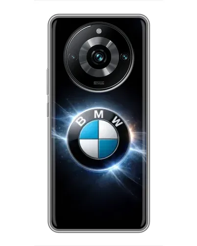 Чехол для Realme 11 Pro Plus с картинкой «BMW — неоновое сияние»