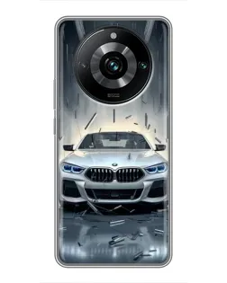 Чохол для Realme 11 Pro Plus з картинкою «BMW у світлі фар»