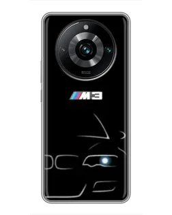Чохол для Realme 11 Pro Plus з картинкою «Мінімалістичний принт BMW M3»