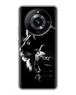 Чохол для Realme 11 Pro Plus з картинкою «BMW та лев»