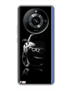 Чохол для Realme 11 Pro Plus з картинкою «Силует BMW в темряві»