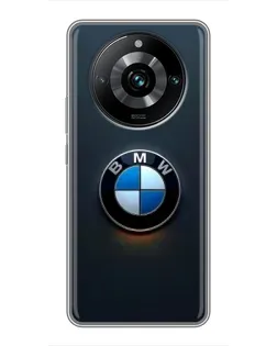 Чохол для Realme 11 Pro Plus з картинкою «Логотип BMW — мінімалізм»