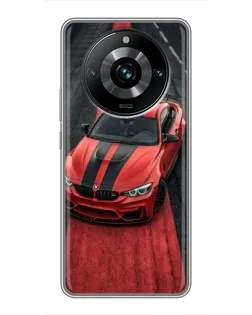 Чохол для Realme 11 Pro Plus з картинкою «BMW на червоній доріжці»