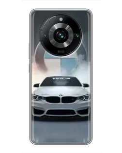 Чохол для Realme 11 Pro Plus з картинкою «BMW в білому диму»
