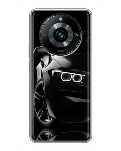 Чехол для Realme 11 Pro Plus с картинкой «Черная BMW — профиль» Чехол для Realme 11 Pro Plus с картинкой «Черная BMW — профиль»