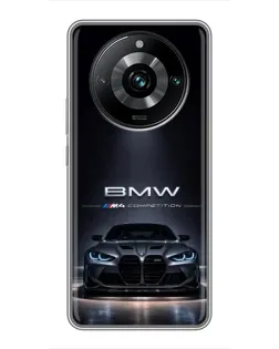 Чохол для Realme 11 Pro Plus з картинкою «BMW крізь нічне місто»