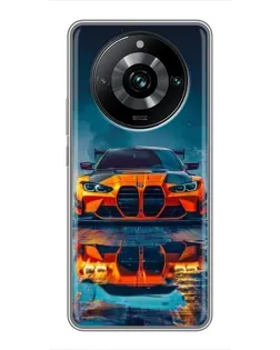 Чохол для Realme 11 Pro Plus з картинкою «BMW — золота емблема»