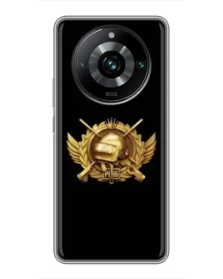 Чехол для Realme 11 Pro Plus с картинкой «PUBG — оранжевый градиент» Чехол для Realme 11 Pro Plus с картинкой «PUBG — оранжевый градиент»