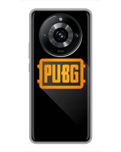 Чехол для Realme 11 Pro Plus с картинкой «PUBG — рамка лого» Чехол для Realme 11 Pro Plus с картинкой «PUBG — рамка лого»