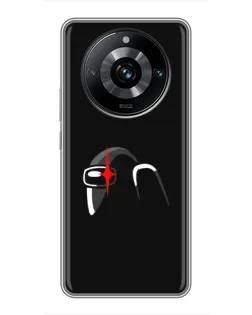 Чехол для Realme 11 Pro Plus с картинкой «Among Us шлем» Чехол для Realme 11 Pro Plus с картинкой «Among Us шлем»