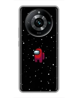 Чехол для Realme 11 Pro Plus с картинкой «Красный Among Us»