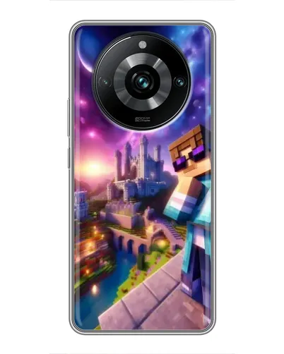 Чехол для Realme 11 Pro Plus с картинкой «Стив и космос»