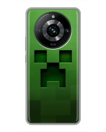 Чехол для Realme 11 Pro Plus с картинкой «Крипер микро-дизайн»