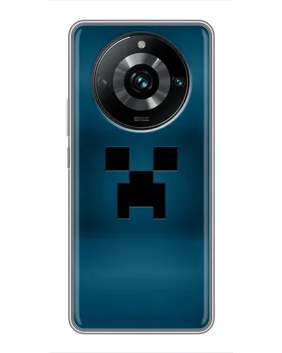Чехол для Realme 11 Pro Plus с картинкой «Крипер текстура»
