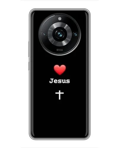 Чехол для Realme 11 Pro Plus с картинкой «Сердце - Jesus»