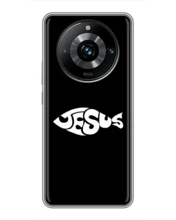 Чехол для Realme 11 Pro Plus с картинкой «Рыба Jesus»