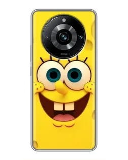 Чехол для Realme 11 Pro Plus с картинкой «Губка Боб улыбка»