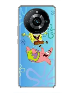 Чехол для Realme 11 Pro Plus с картинкой «Спанч Боб и Патрик»