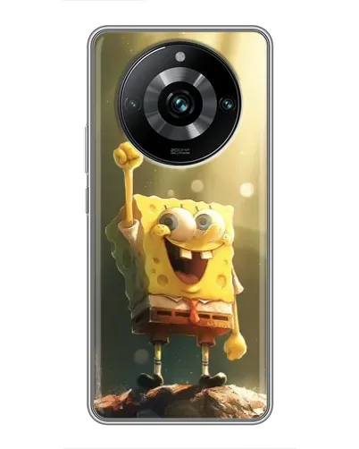 Чехол для Realme 11 Pro Plus с картинкой «Сияющий Спанч Боб»