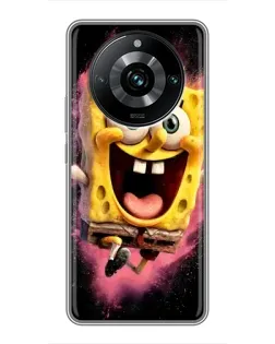 Чехол для Realme 11 Pro Plus с картинкой «Взрывной Спанч Боб»